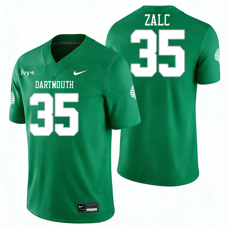 Dartmouth Big Green #35 Owen Zalc College Football Jerseys,Uniforms Stitched-Green